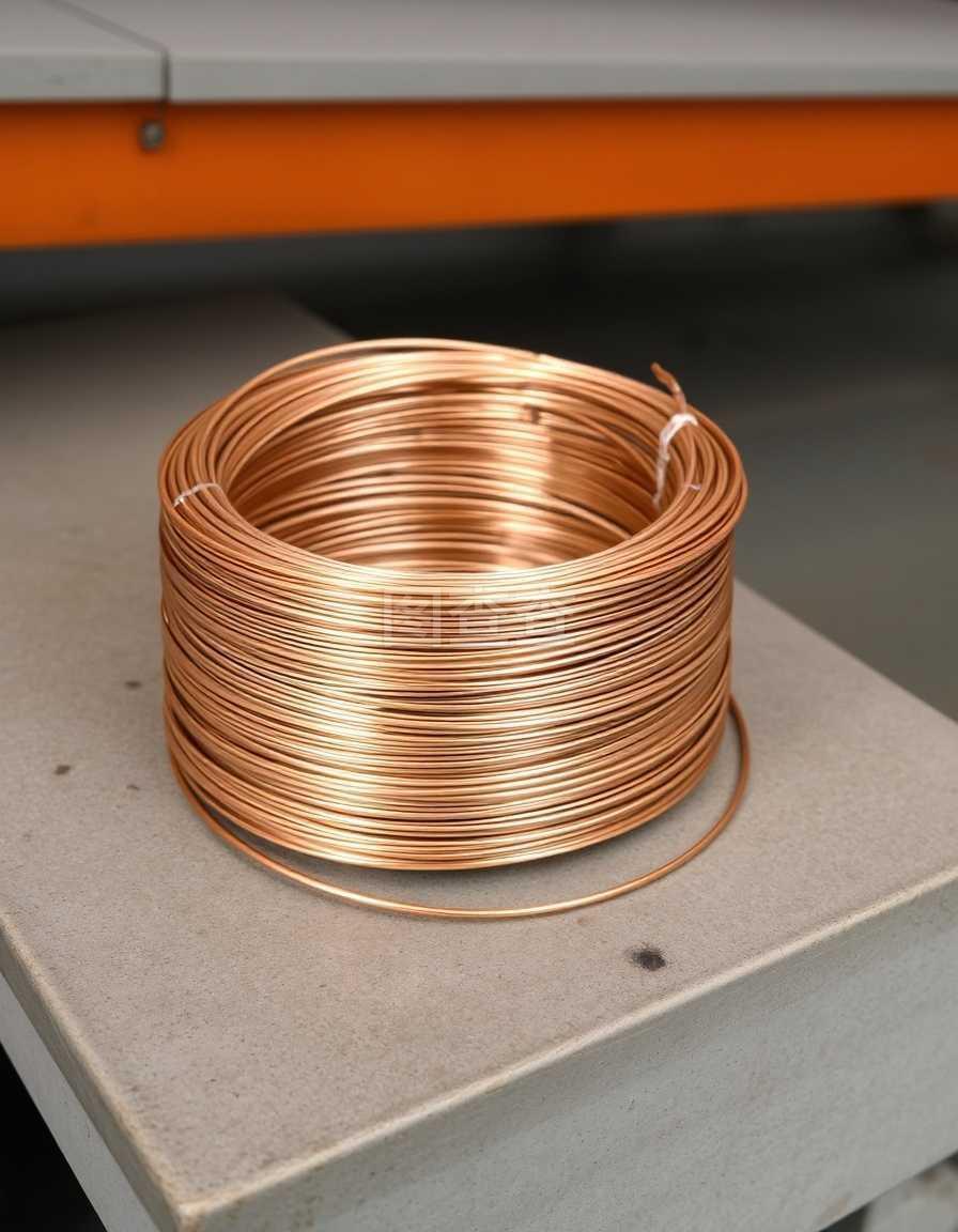 卷筒上的铜线 工业脉络与艺术交织的金属之光